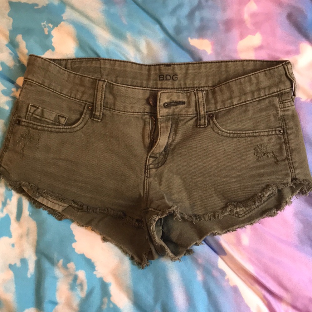 Urban outfitters BDG green jean shorts